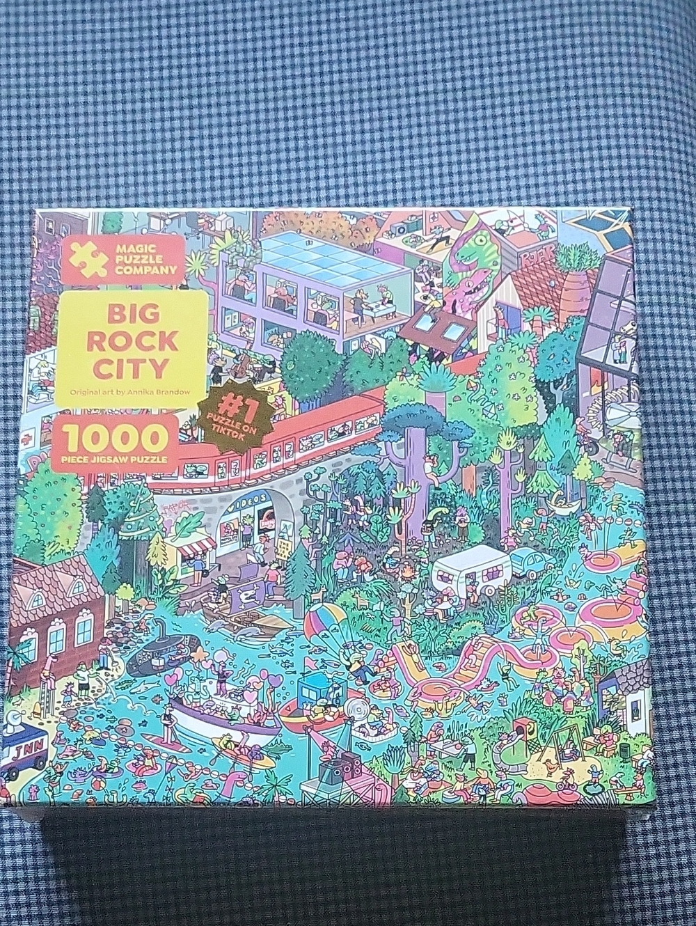Magic Puzzle Company "Big Rock City" 1000-Piece Colorful Jigsaw Puzzle